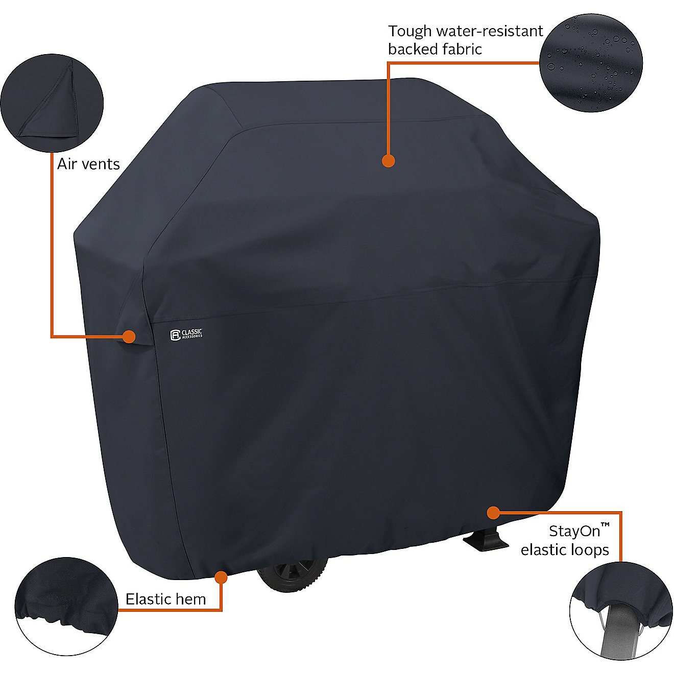 Classic Accessories Water-Resistant 52 in Barbecue Grill Cover and Tool Set                                                      - view number 4