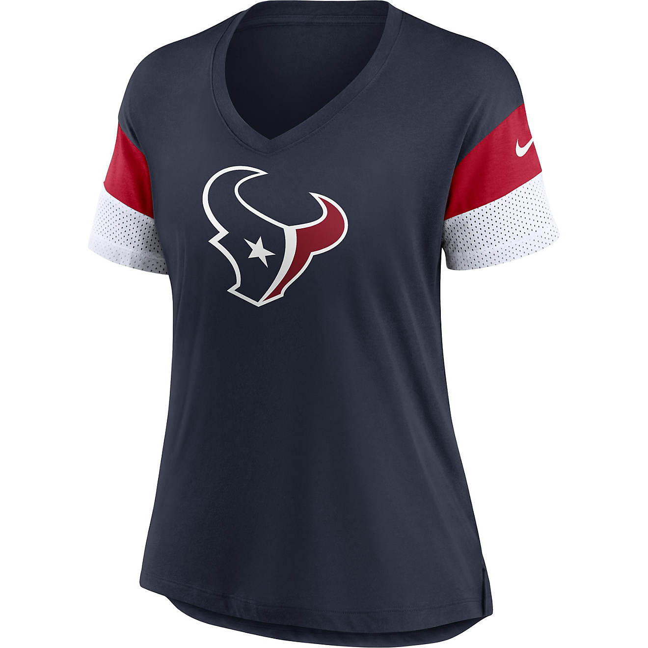 Nike Women's Houston Texans Mesh Fashion Graphic T-shirt                                                                         - view number 1