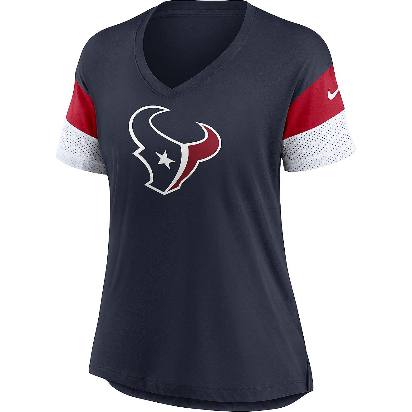 Nike Women's Houston Texans Mesh Fashion Graphic T-shirt                                                                         - view number 1