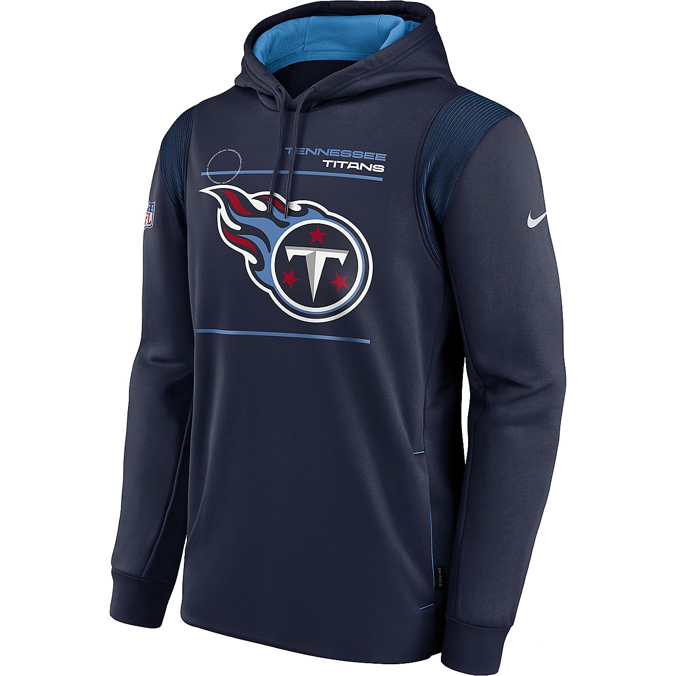 Nike Men's Tennessee Titans Therma Hoodie                                                                                        - view number 1
