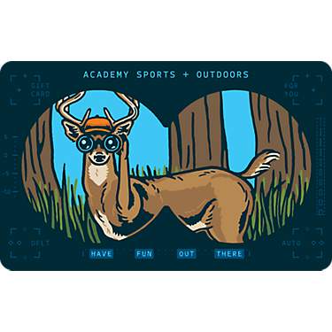 Deer with Binoculars Academy Gift Card                                                                                          