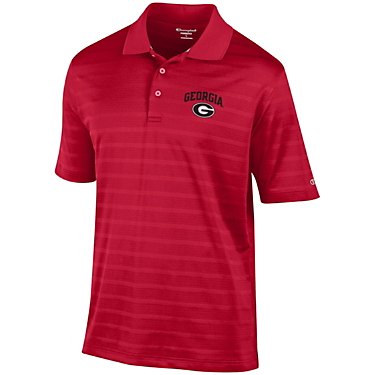 Champion Men's University of Georgia Textured Short Sleeve Polo Shirt