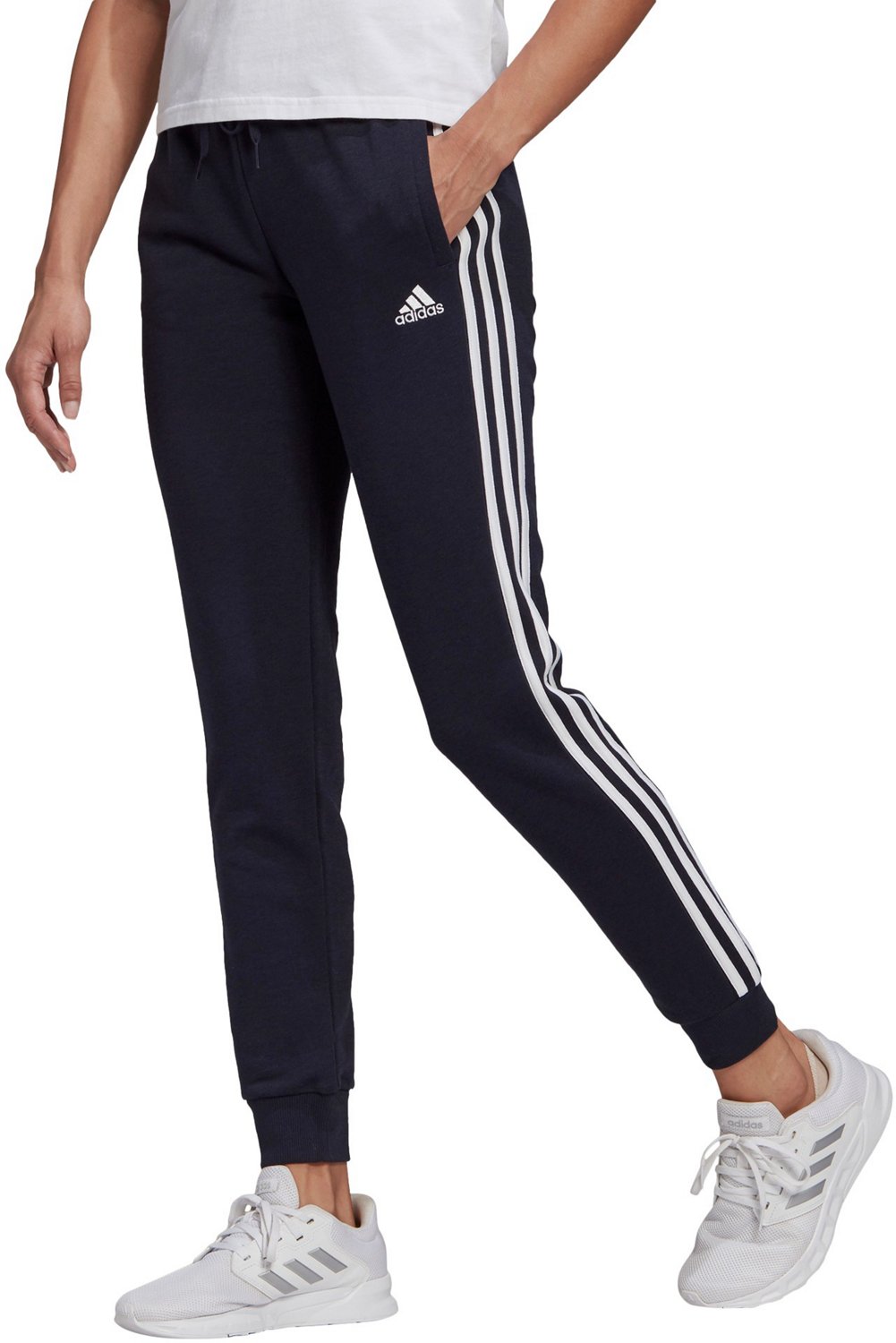 adidas 3 stripe joggers womens