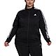 adidas Women's Tricot 3-Stripes Plus Size Jacket                                                                                 - view number 2 image