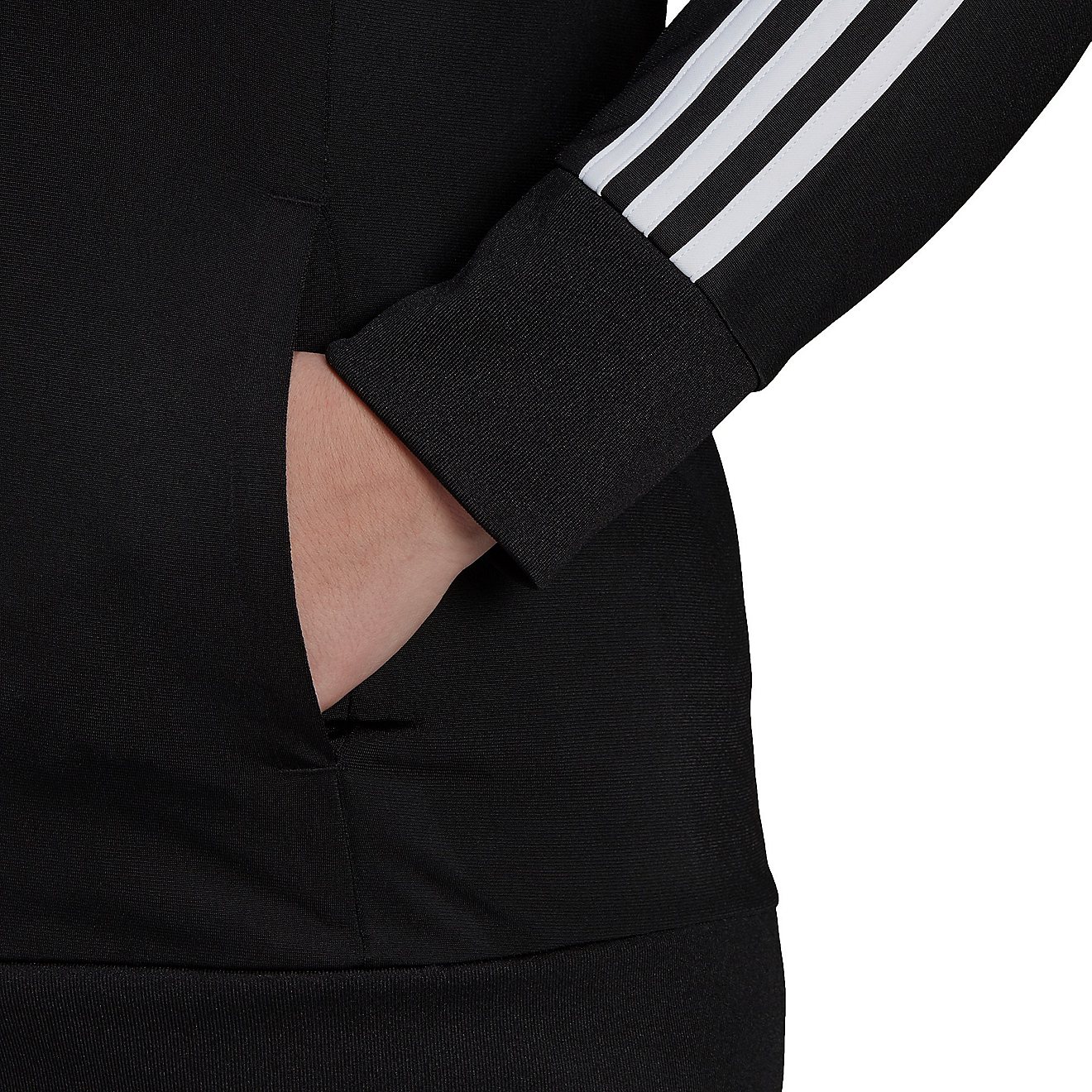 adidas Women's Tricot 3-Stripes Plus Size Jacket                                                                                 - view number 4