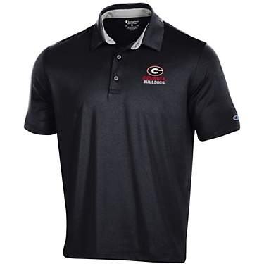 Champion Men's University of Georgia Short Sleeve Polo Shirt                                                                    