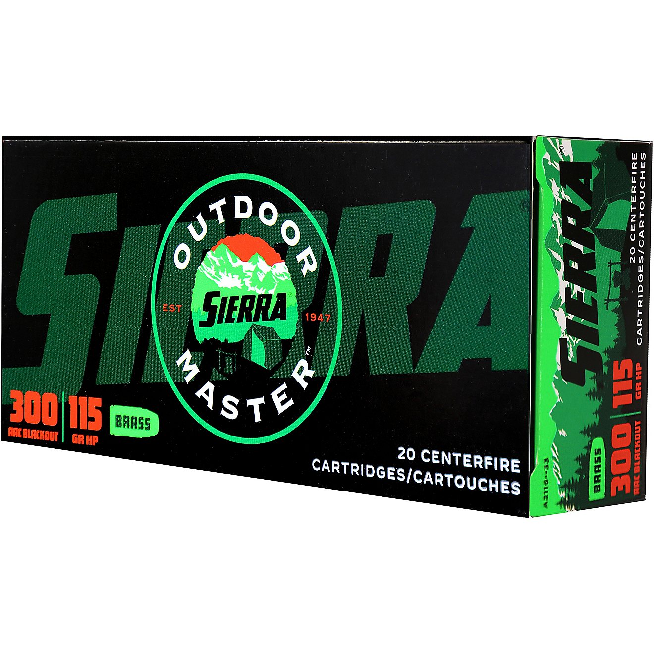 Sierra Outdoor Master .300 AAC Blackout 115-Grain HP Rifle Ammunition - 20 Rounds                                                - view number 1