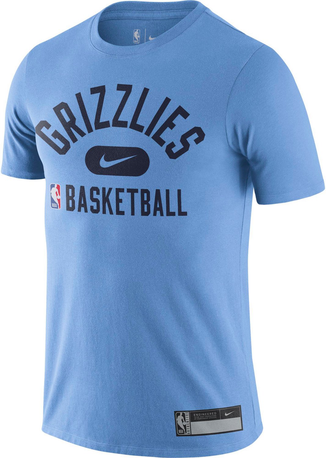 Nike Mens Memphis Grizzles Dri Fit Nba Practice T Shirt Academy 