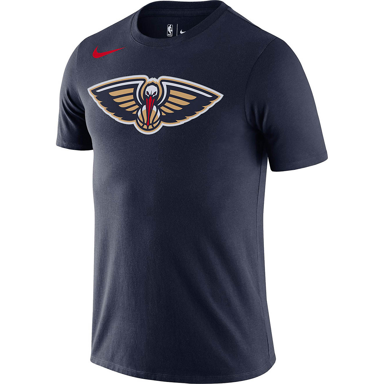 Nike Men's New Orleans Pelicans Dri-FIT Essential Logo Short Sleeve T-shirt                                                      - view number 1