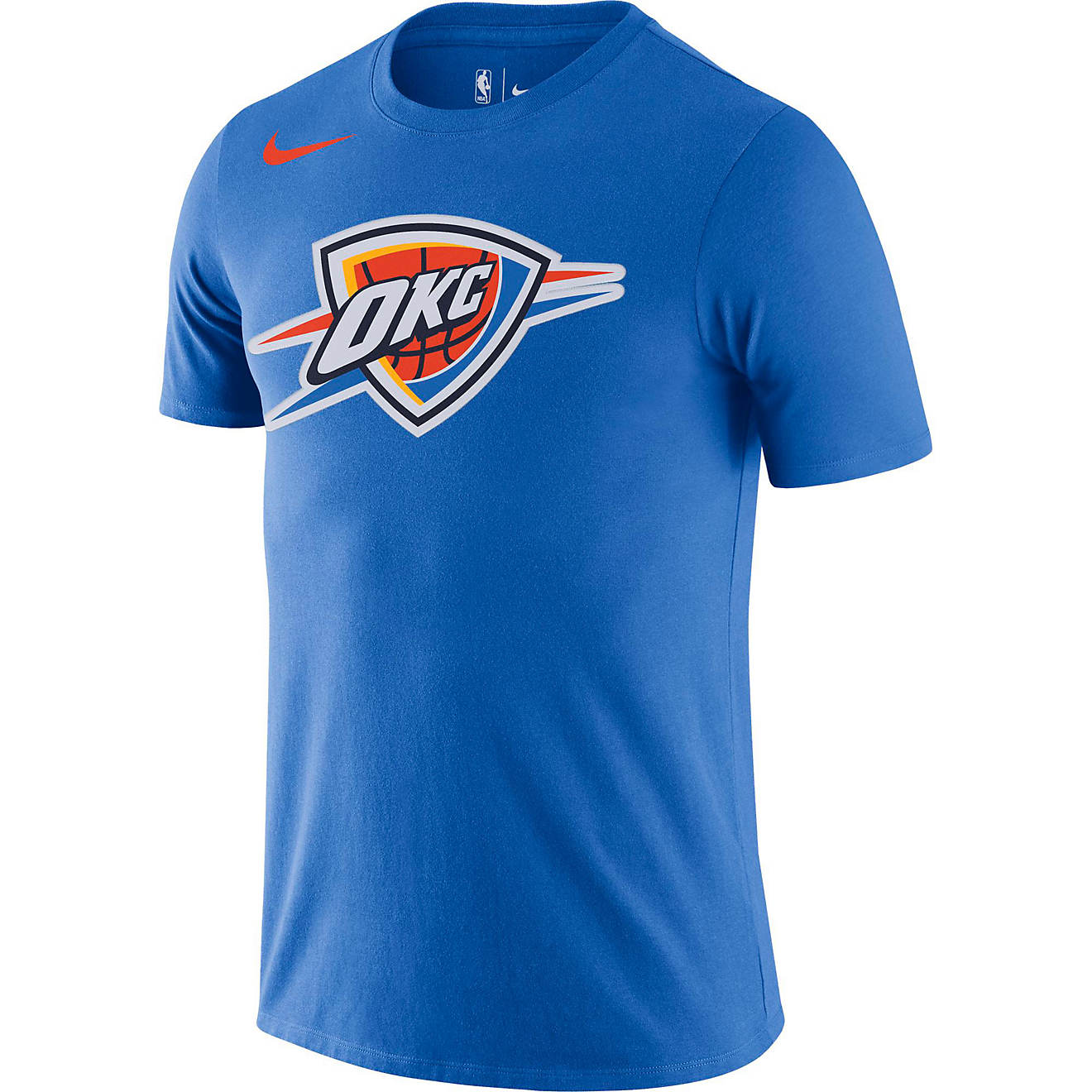 Nike Men's Oklahoma City Thunder Dri-FIT Essential Logo Short Sleeve T-shirt                                                     - view number 1