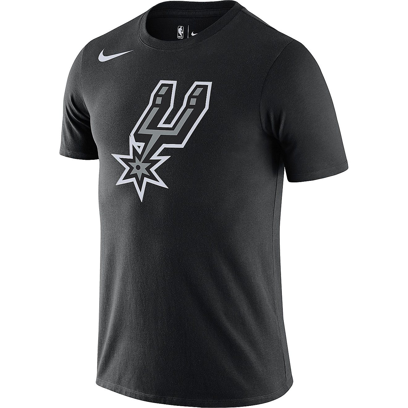Nike Men's San Antonio Spurs Dri-FIT Essential Logo Short Sleeve T-shirt                                                         - view number 1