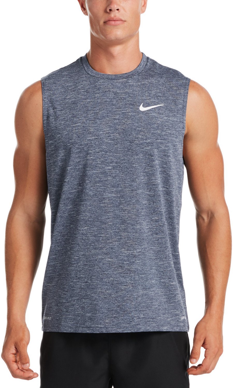 Nike Men's Swim Heather Sleeveless Hydroguard Top | Academy