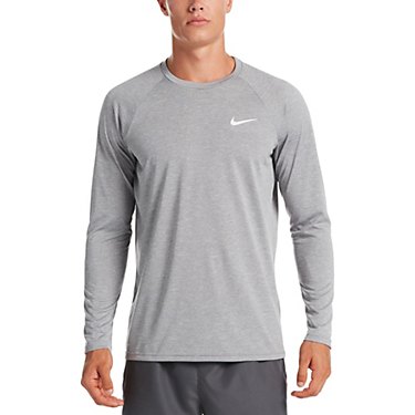 Nike Men's Heather Long Sleeve Hydroguard Swim Top