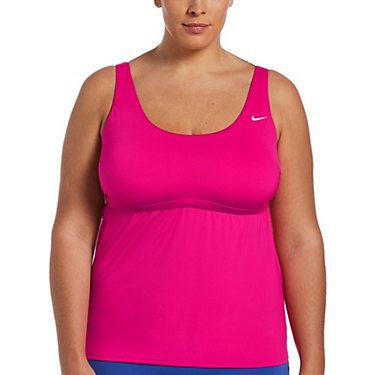 Nike Women's Essential Scoop Neck Tankini Plus Size Swim Top