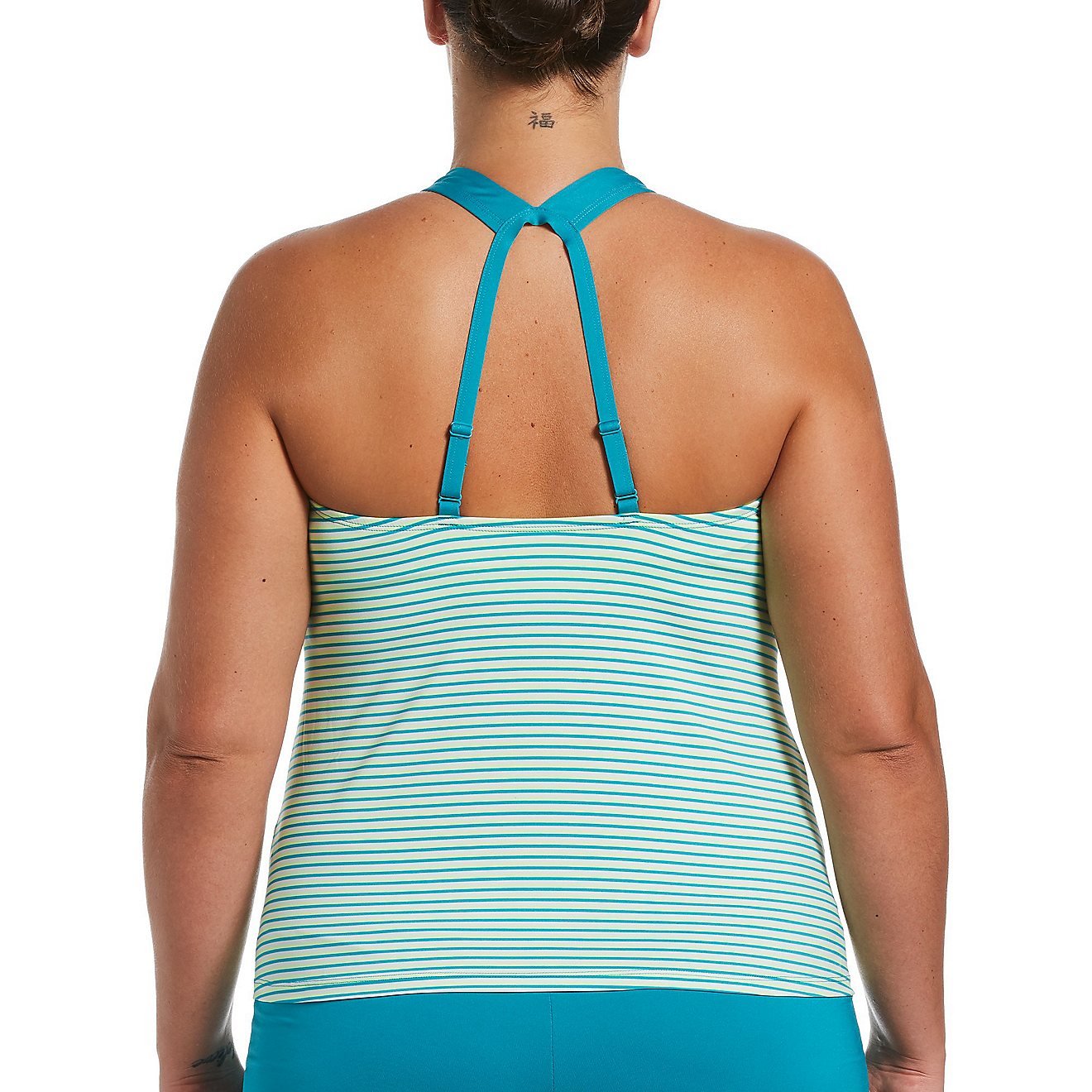 Nike Women's Swim Missy Micro Stripe V-neck Tankini Top                                                                          - view number 2
