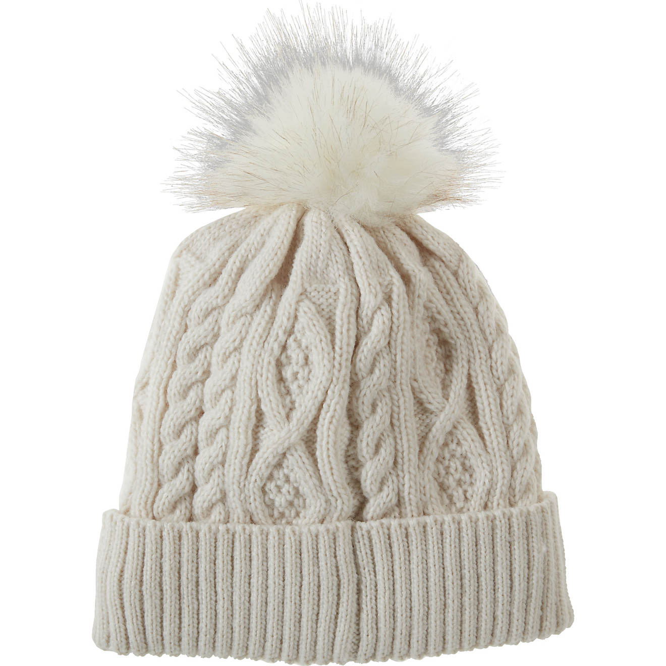 Magellan Outdoors Girls' Cable Knit Beanie                                                                                       - view number 1