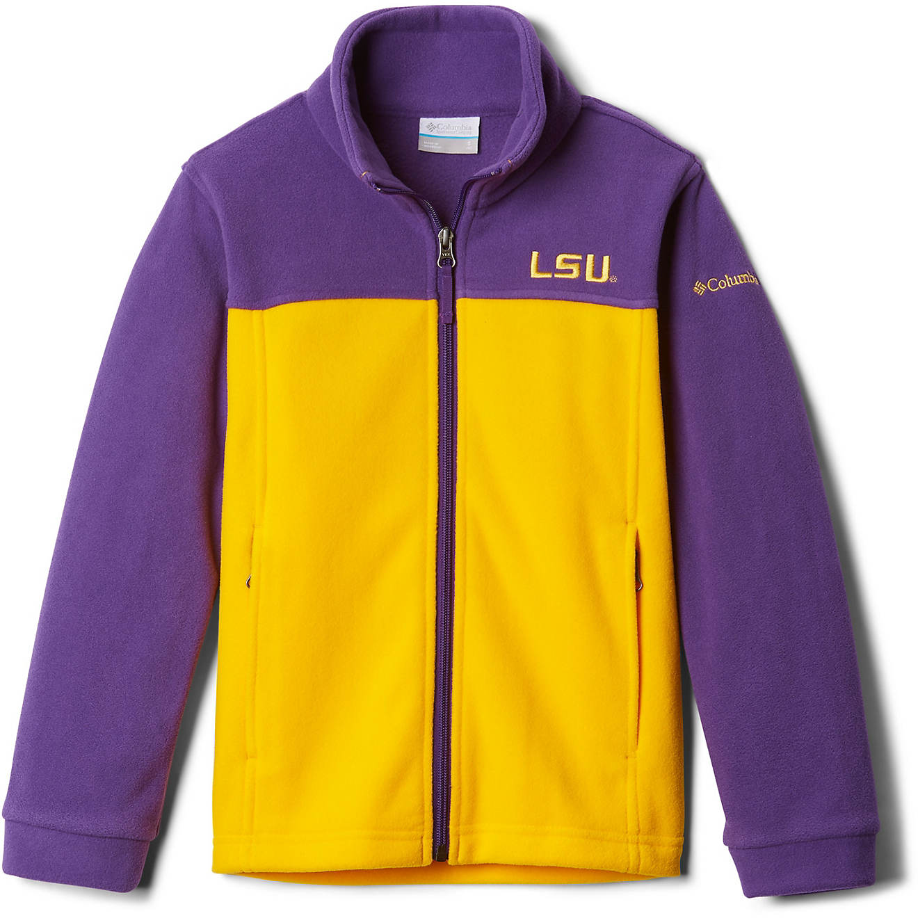 Columbia Sportswear Boys' Louisiana State University Flanker II Fleece Jacket                                                    - view number 1