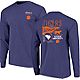 Image One Women's Clemson University Comfort Color Hand Drawn Flag Long Sleeve T-shirt                                           - view number 3 image