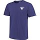 Image One Men's Kansas State University Comfort Color Fight Song Stripes Short Sleeve T-shirt                                    - view number 2 image