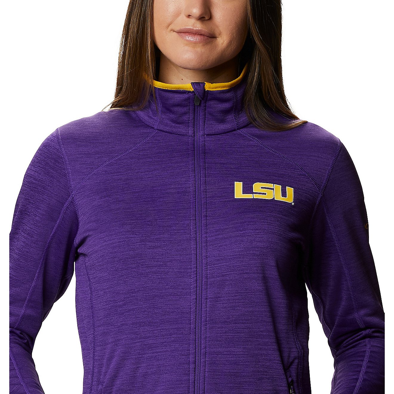 Columbia Sportswear Women's Louisiana State University Sapphire Trail Fleece Jacket                                              - view number 4