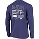 Image One Women's Kansas State University Comfort Color Hand Drawn Flag Long Sleeve T-shirt                                      - view number 1 image