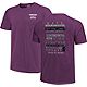 Image One Men's Mississippi State University Comfort Color Fight Song Stripes Short Sleeve T-shirt                               - view number 3 image