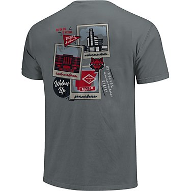 Image One Men's Arkansas State University Comfort Color Campus Polaroids Short Sleeve T-shirt