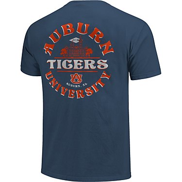 Image One Men's Auburn University Circle Type Building Comfort Color Short Sleeve T-shirt