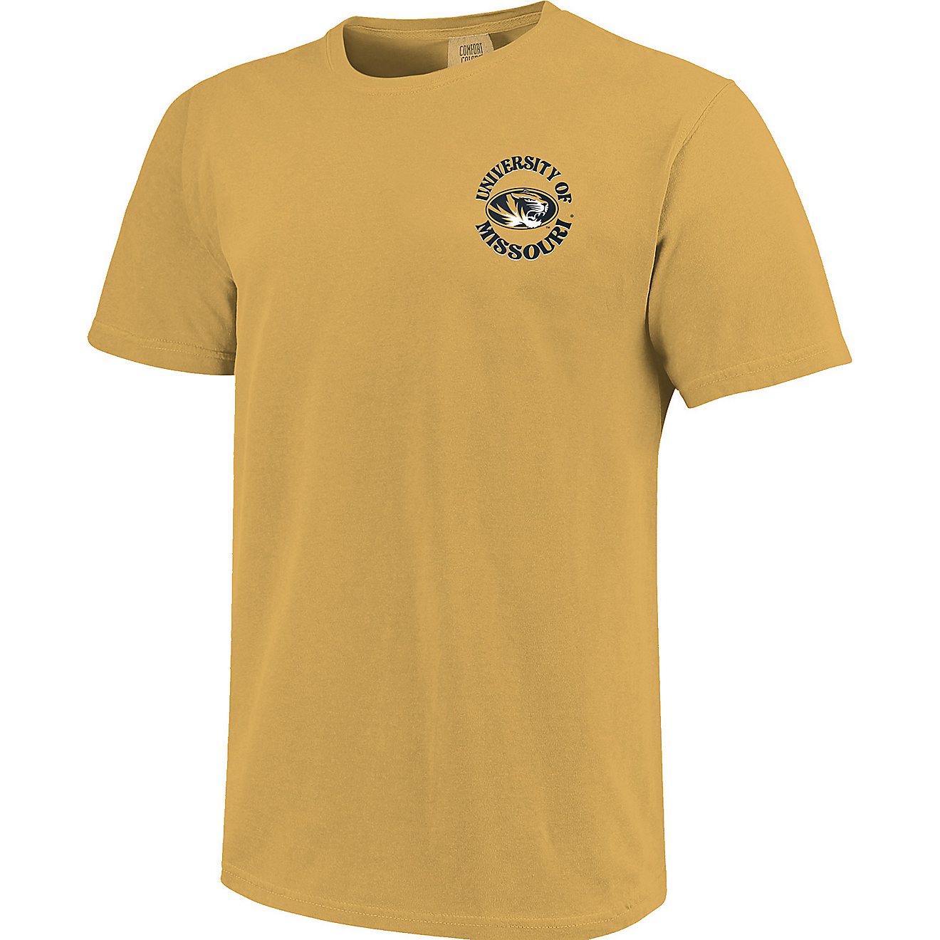 Image One Men's University of Missouri Circle Type Building Comfort Color Short Sleeve T-shirt                                   - view number 2