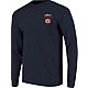 Image One Women's Auburn University Comfort Color Hand Drawn Flag Long Sleeve T-shirt                                            - view number 2 image