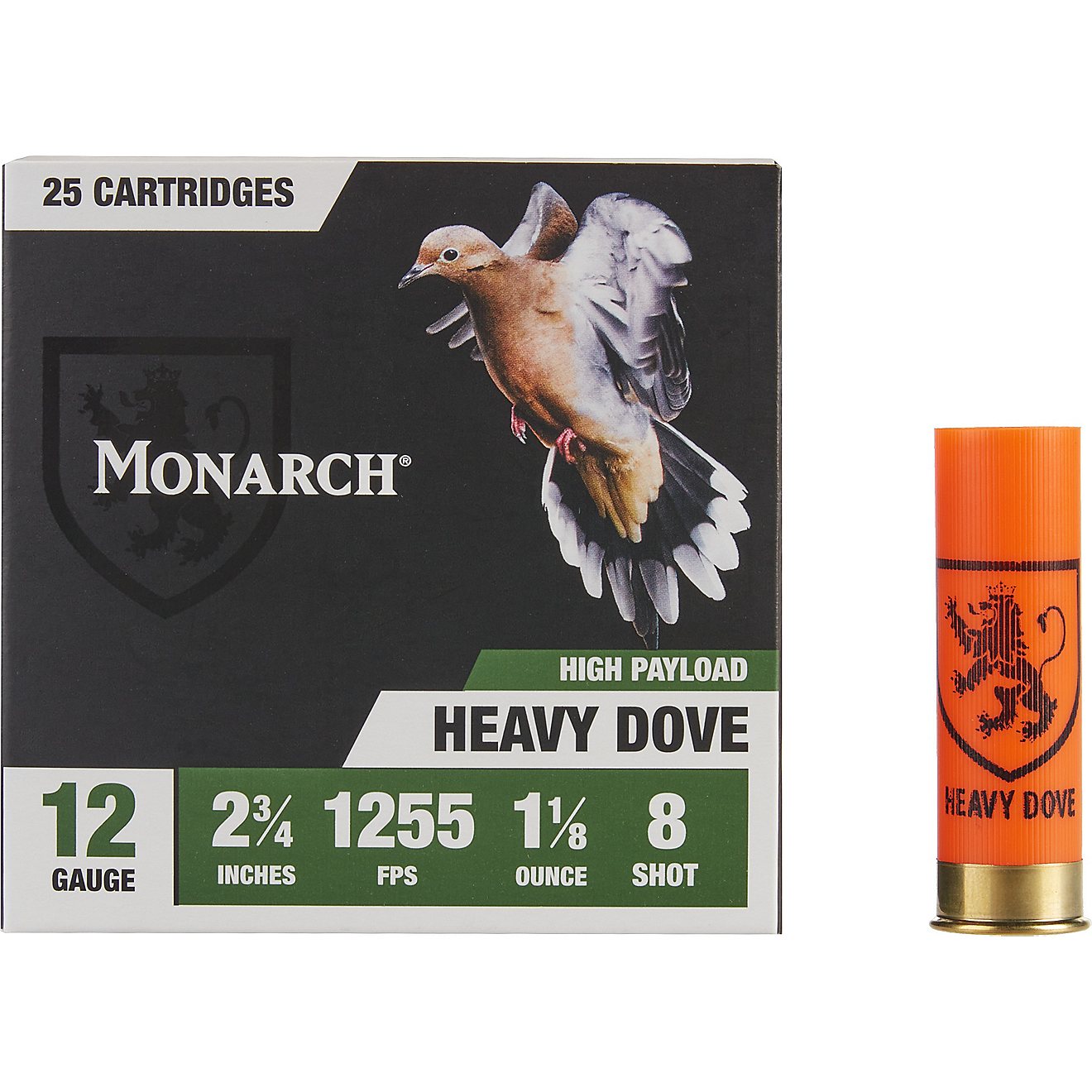Monarch 12-Gauge 6 Shot Heavy Dove Shotshells - 25 Rounds                                                                        - view number 2