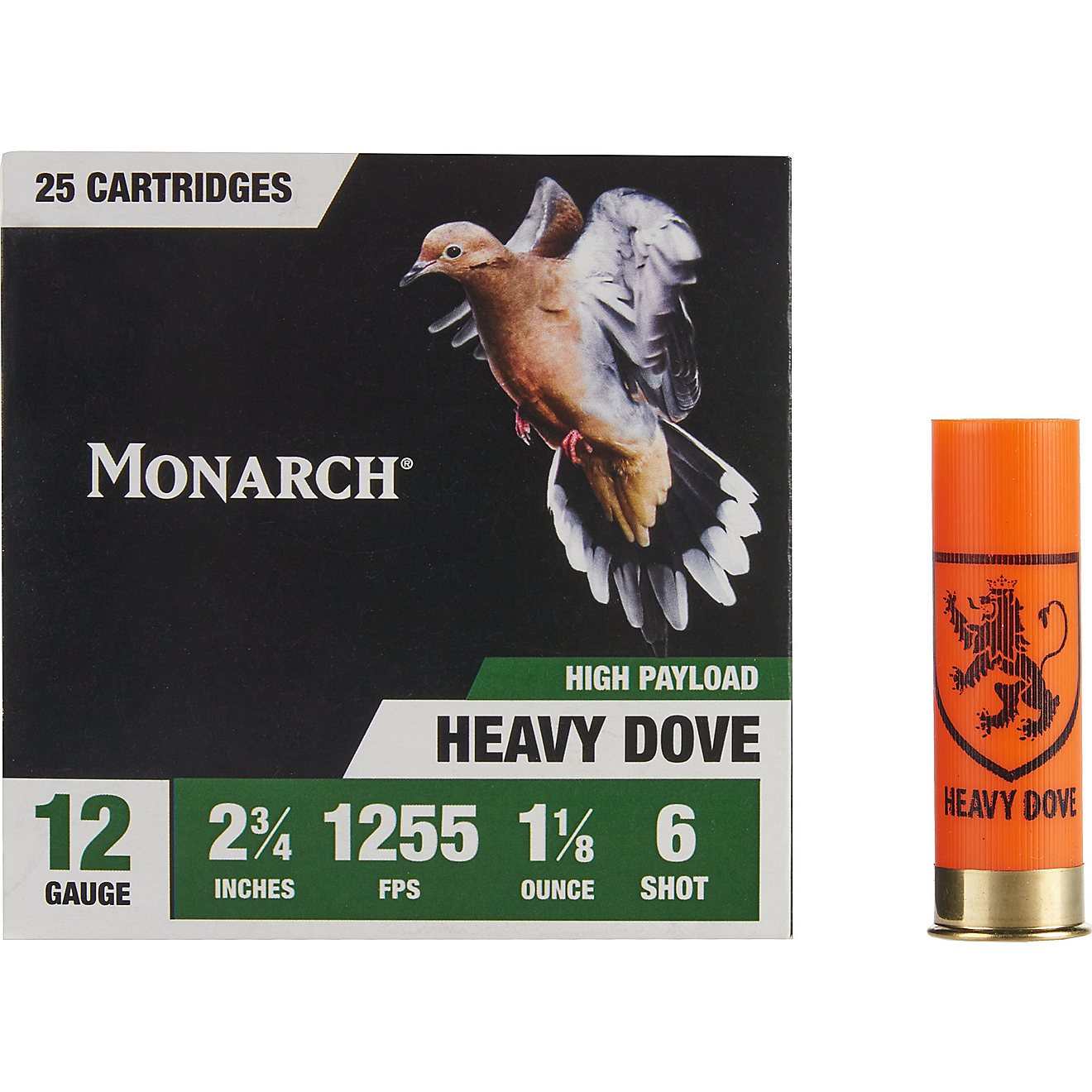 Monarch 12-Gauge 6 Shot Heavy Dove Shotshells - 25 Rounds                                                                        - view number 4