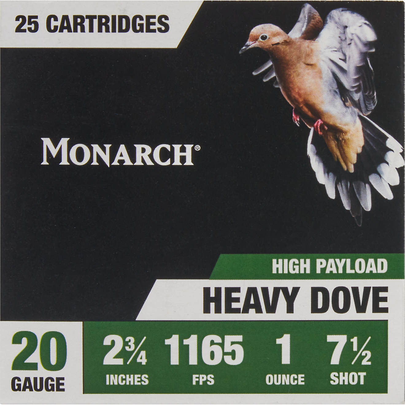 Monarch Heavy Dove Loads 20 Gauge Shotshells - 25 Rounds                                                                         - view number 1