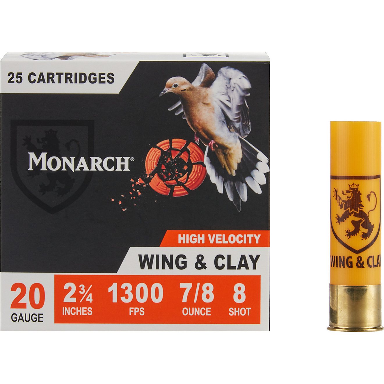 Monarch Wing & Clay 20 Gauge 1 oz Shotshells - 25 Rounds                                                                         - view number 2