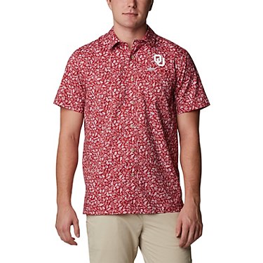 Columbia Sportswear Men's University of Oklahoma Super Slack Tide Button Down Shirt
