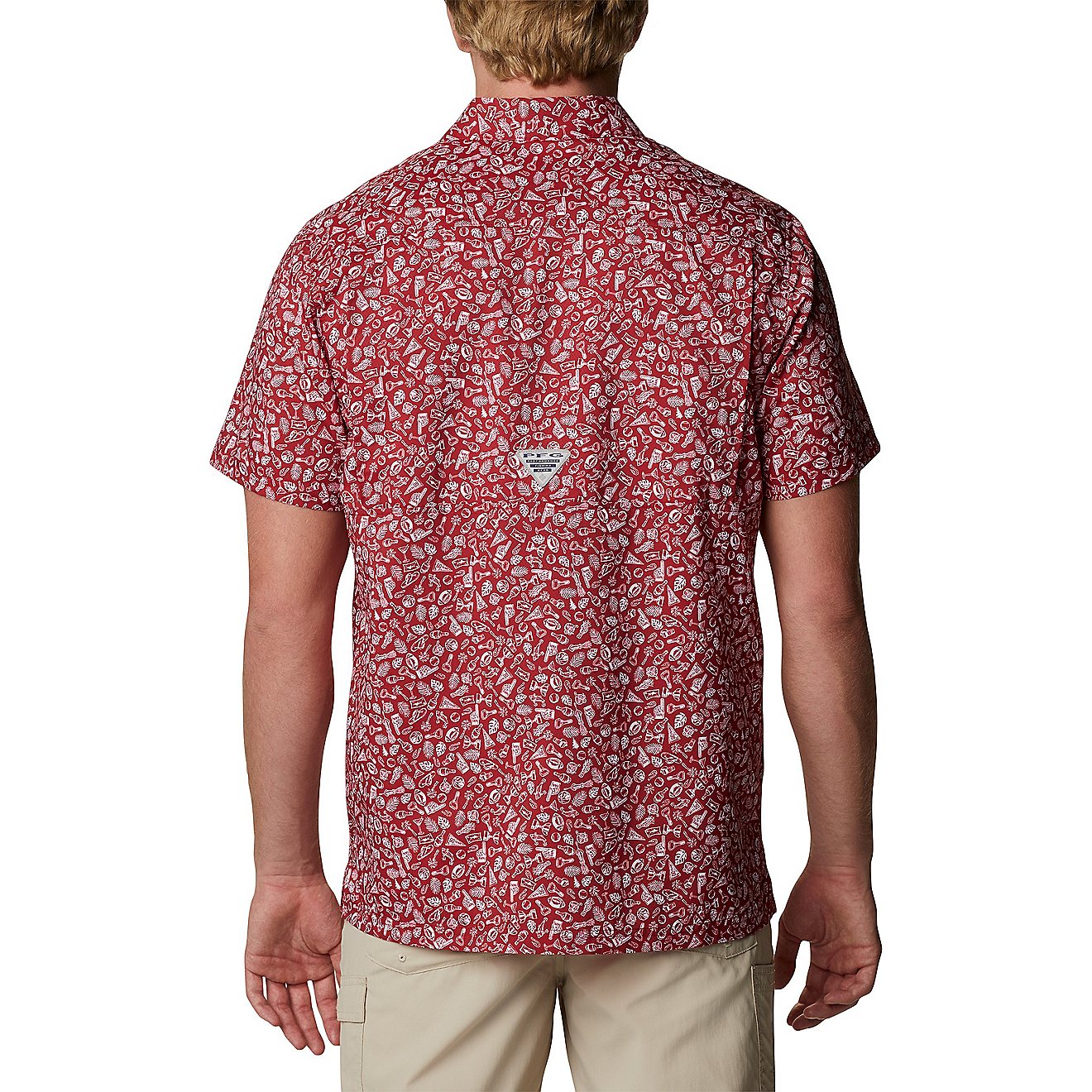 Columbia Sportswear Men's University of Oklahoma Super Slack Tide Button Down Shirt                                              - view number 2