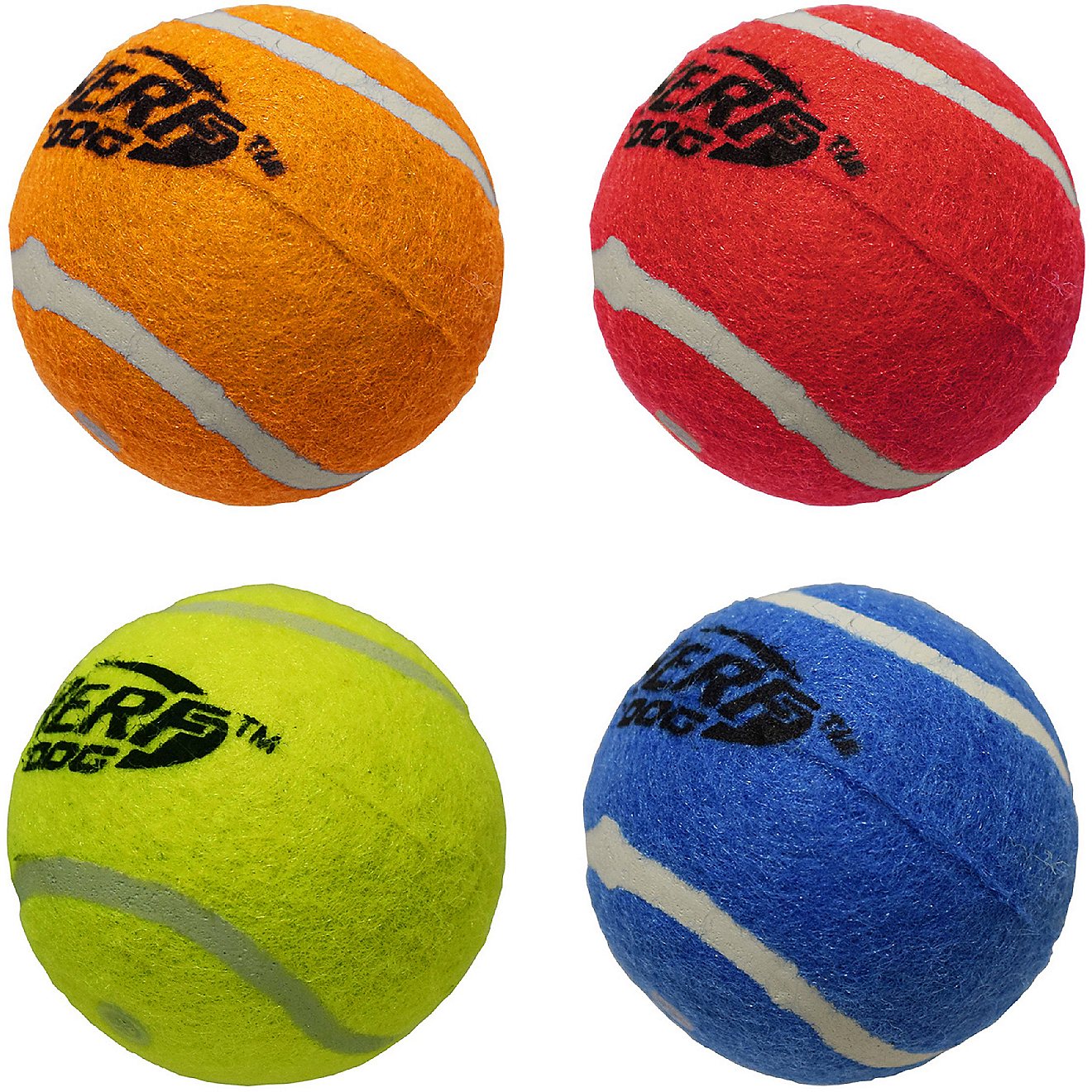 NERF Dog 2.5 in Squeak Tennis Ball 4 Pack                                                                                        - view number 4