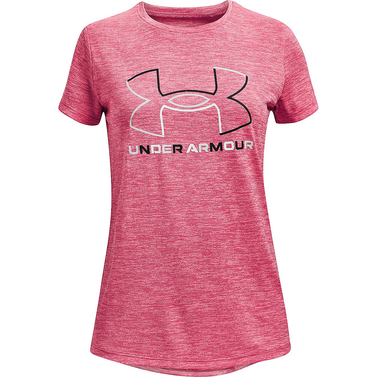 Under Armour Girls' Big Logo Twist Short Sleeve T-shirt                                                                          - view number 1