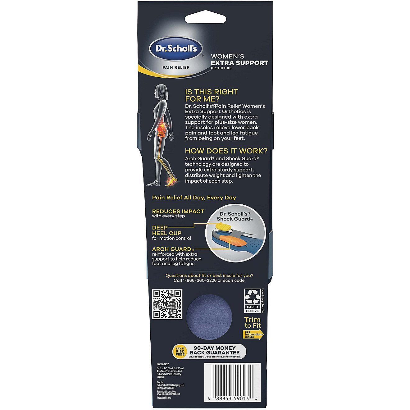Dr. Scholl's Women's Heavy Duty Extra Support Orthotic Insoles                                                                   - view number 2