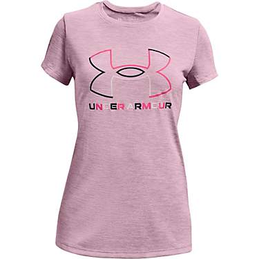 Under Armour Girls' Big Logo Twist Short Sleeve T-shirt                                                                         
