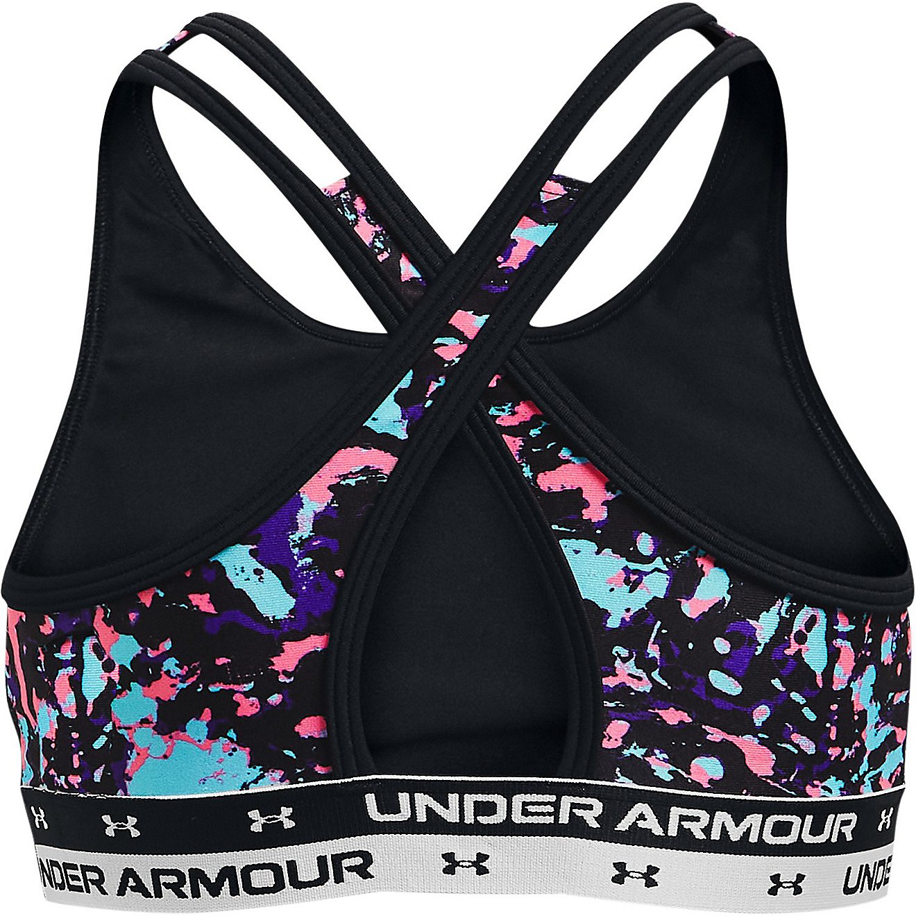 Under Armour Girls' Crossback Printed Sports Bra                                                                                 - view number 2