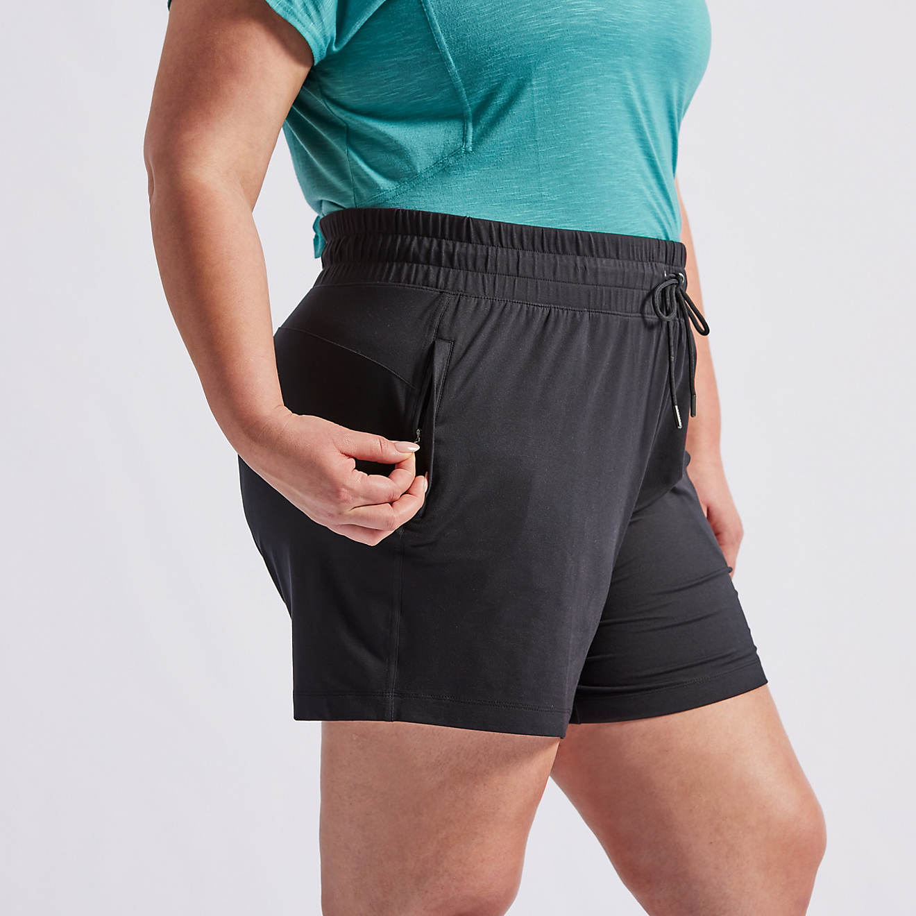 Freely Women's Zip Pocket Plus Size Shorts 3.5 in | Academy