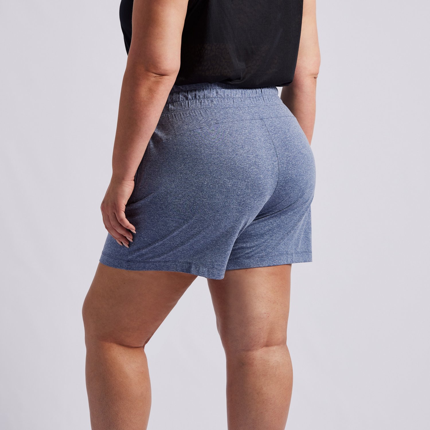 Freely Women's Zip Pocket Plus Size Shorts 3.5 in Academy