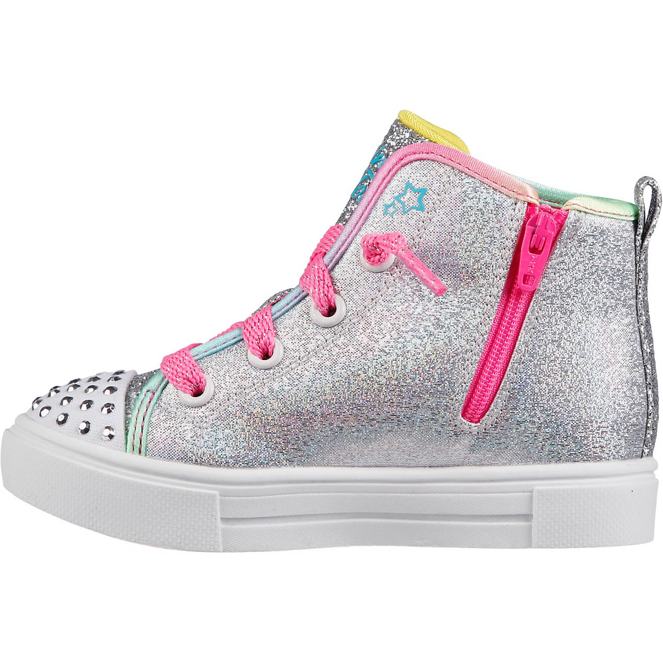 SKECHERS Girls' Twinkle Toes Twinkle Sparks Stars Tie Dye Sneakers ...