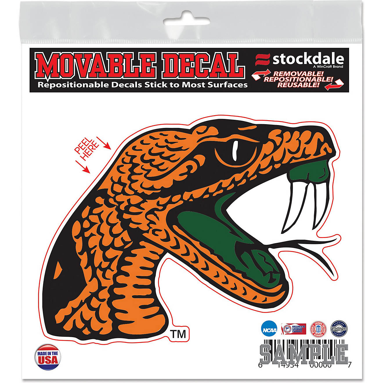 WinCraft Florida A&M University 6x6 Decal                                                                                        - view number 1