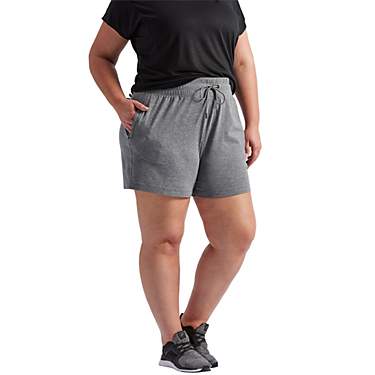Freely Women's Zip Pocket Plus Size Shorts 3.5 in                                                                               