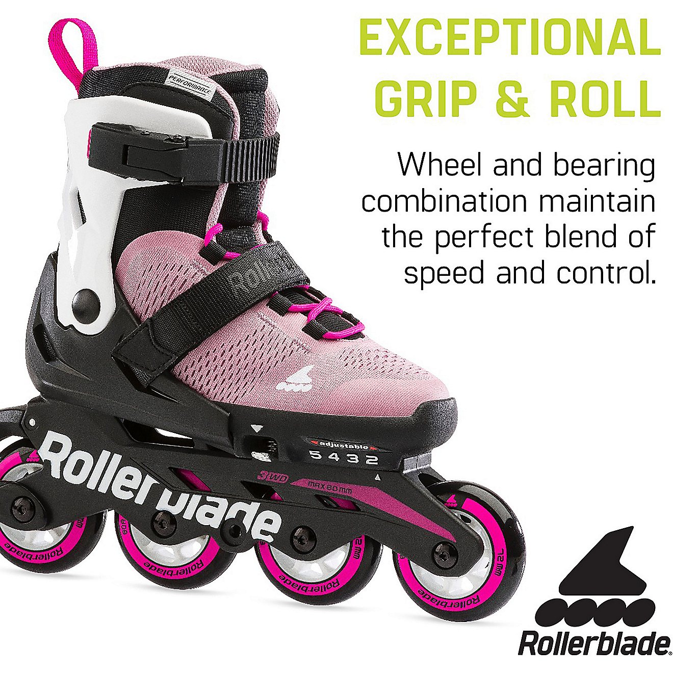 Rollerblade Girls' Microblade 11J-1 Adjustable In-Line Skates                                                                    - view number 10