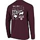 Image One Women's Texas A&M University Comfort Color Hand Drawn Flag Long Sleeve T-shirt                                         - view number 1 image