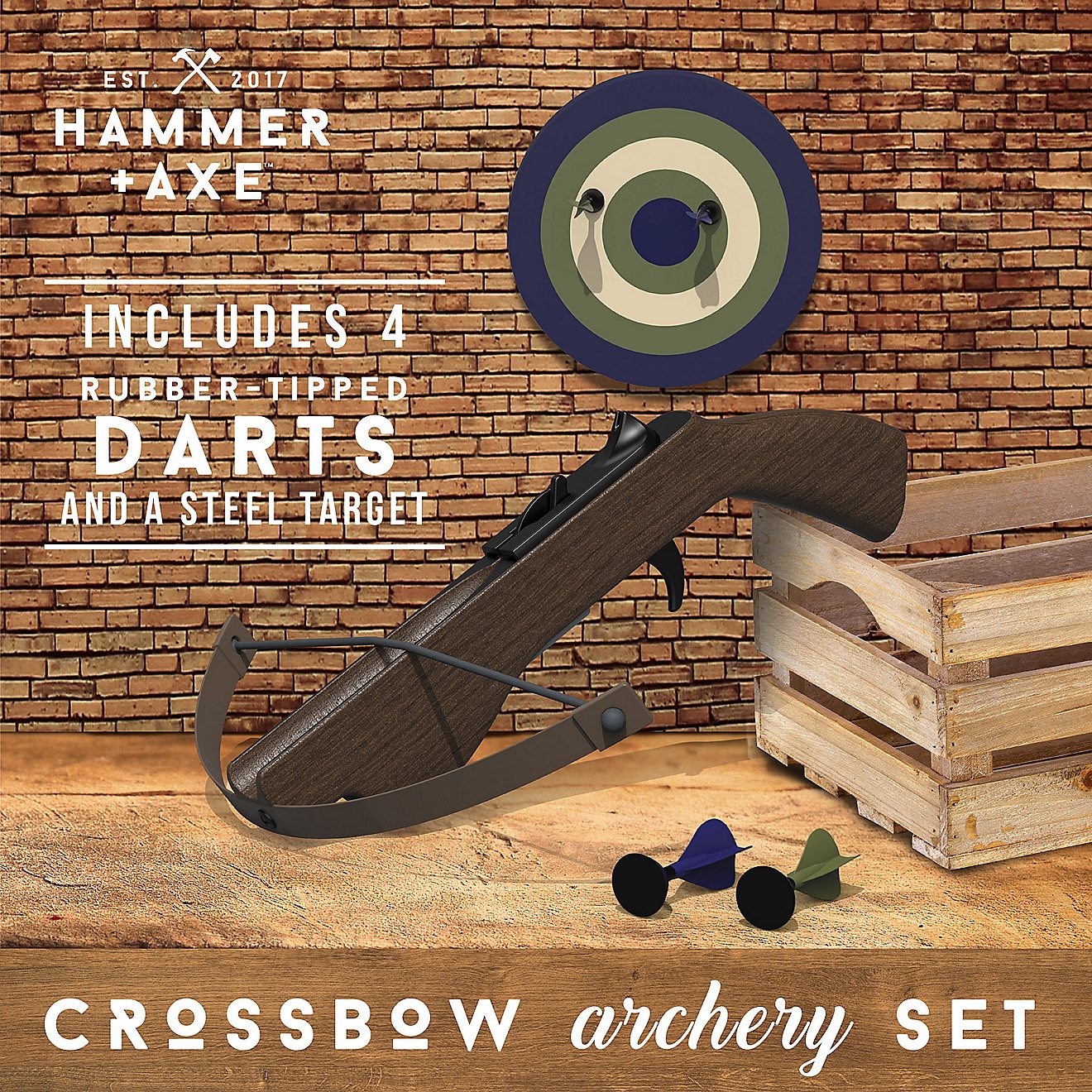 Hammer & Axe Crossbow Game with Target                                                                                           - view number 2