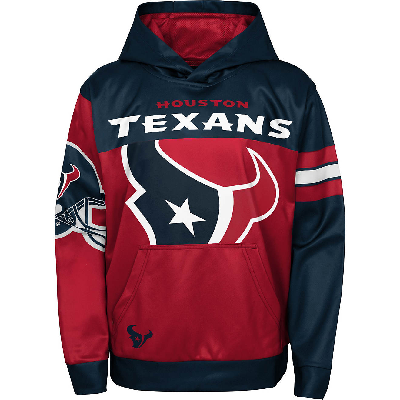 Outerstuff Youth Houston Texans First and Goal Sublimated Fleece Hoodie                                                          - view number 1